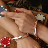 92.50 Square Studded Bangles (Set of 2)